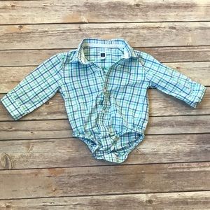 Janie and Jack Plaid Onsie